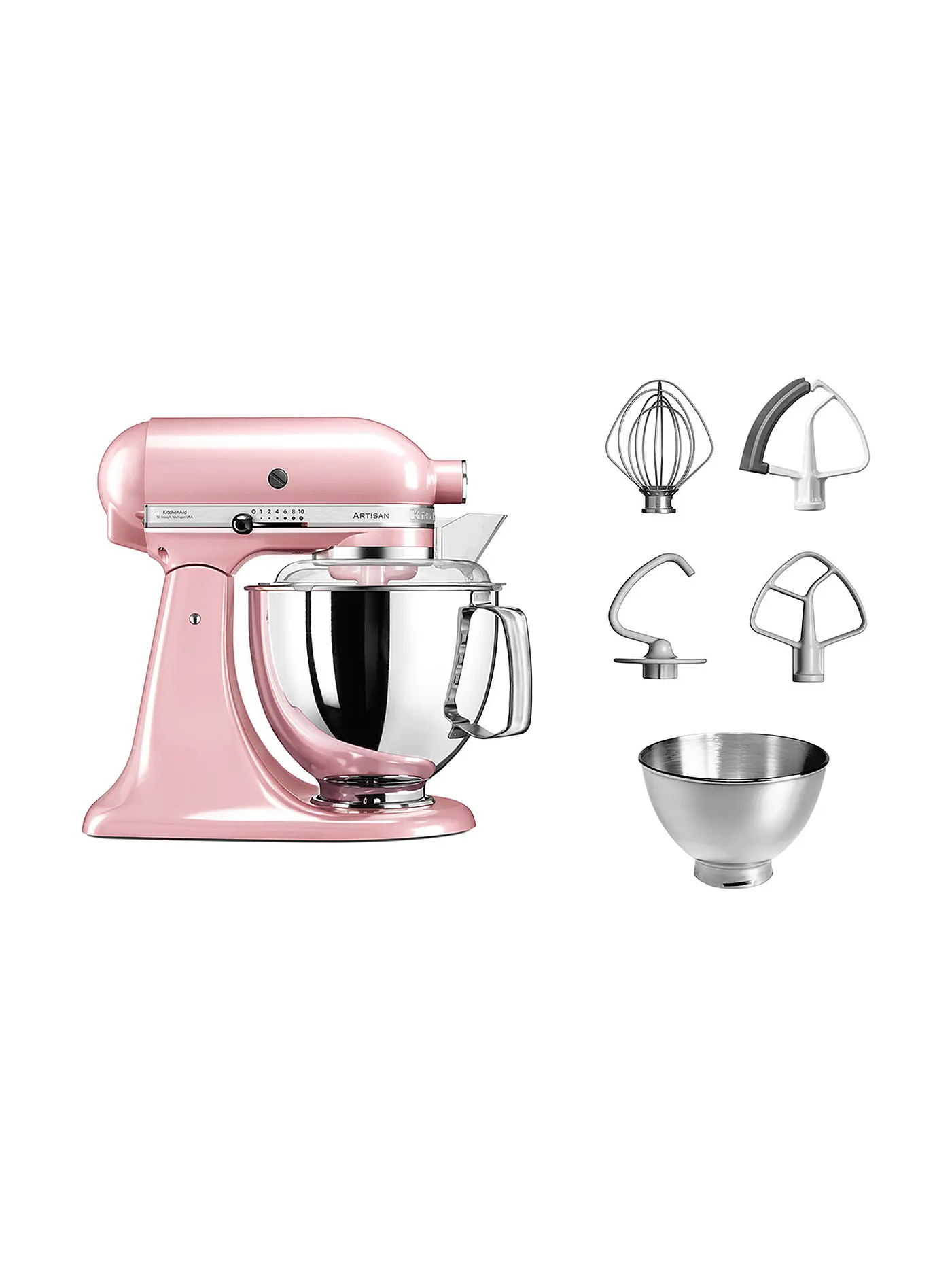 KITCHENAID | Küchenmaschine Artisan 175 4,8l 300 Watt 5KSM175PSESP (Seiden Pink) | 